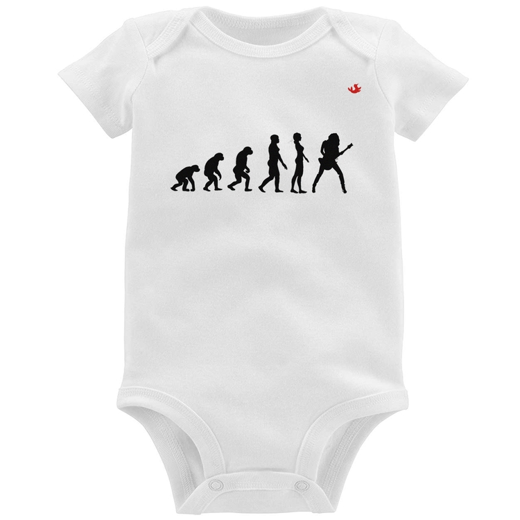 Body Bebê Evolução da Guitarrista