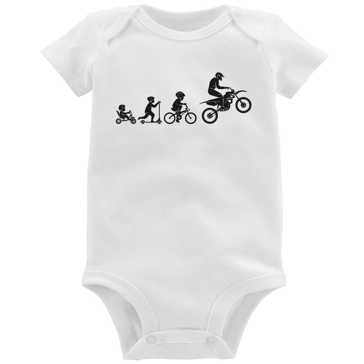 Body Bebê Evolução da Moto