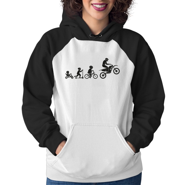 Moletom Feminino Evolução da Moto