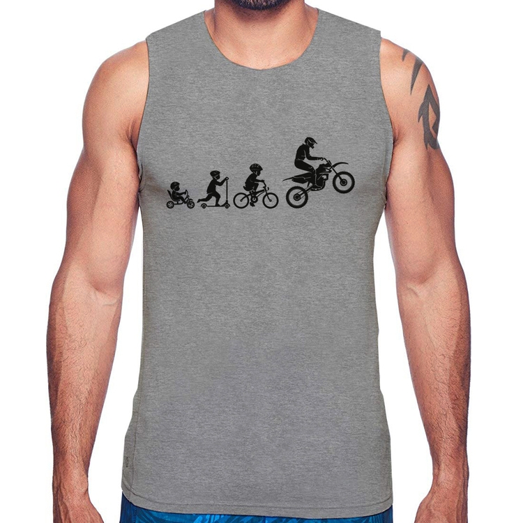 Regata Evolução da Moto - Cinza