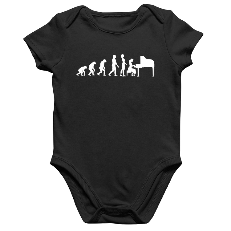 Body Bebê Algodão Evolução da Pianista (Piano)