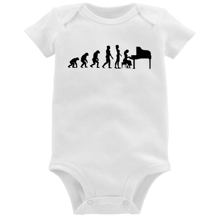 Body Bebê Evolução da Pianista (Piano)
