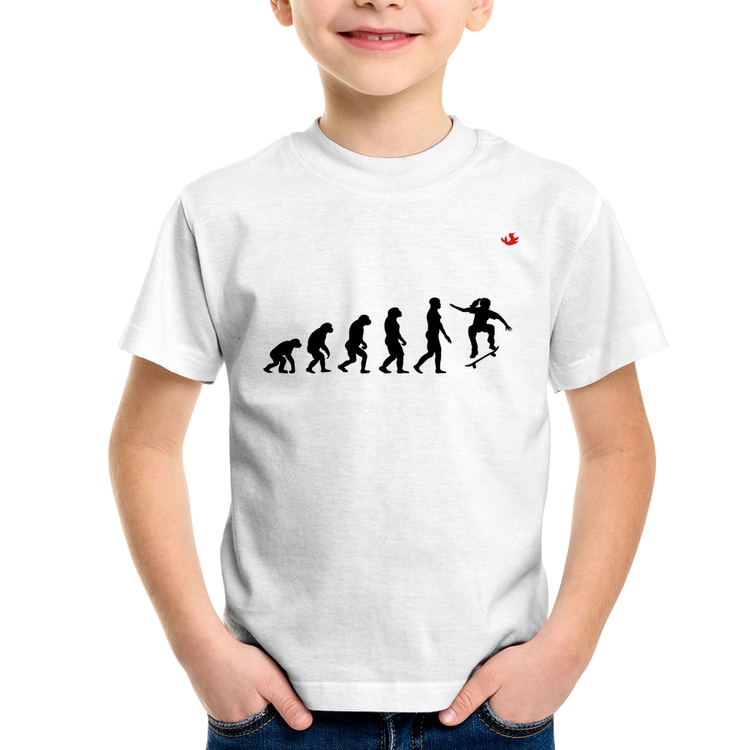 Camiseta Infantil Evolução da Skatista