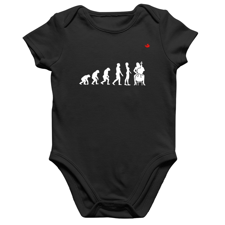 Body Bebê Algodão Evolução da Violoncelista