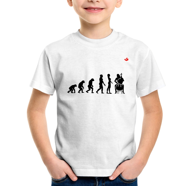 Camiseta Infantil Evolução da Violoncelista