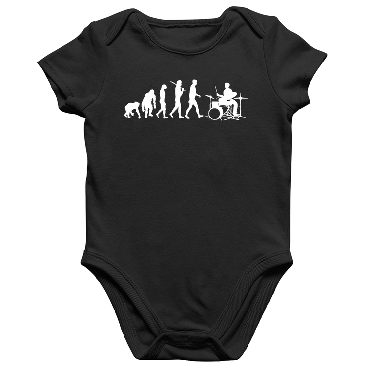 Body Bebê Algodão Evolução do Baterista