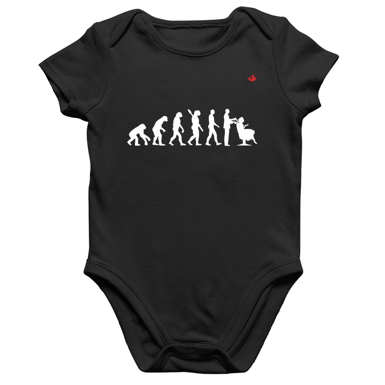 Body Bebê Algodão Evolução do Cabeleireiro