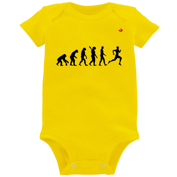 Body Bebê Evolução do Corredor - Amarelo