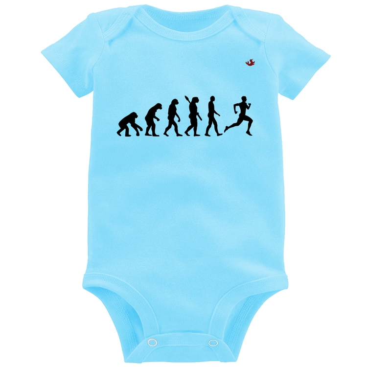 Body Bebê Evolução do Corredor - Azul Bebê