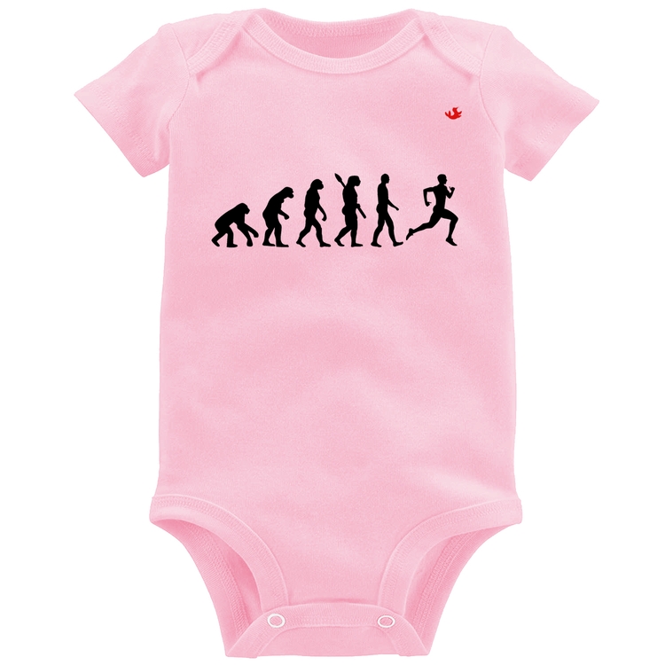Body Bebê Evolução do Corredor - Rosa Bebê
