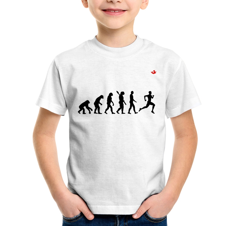 Camiseta Infantil Evolução do Corredor