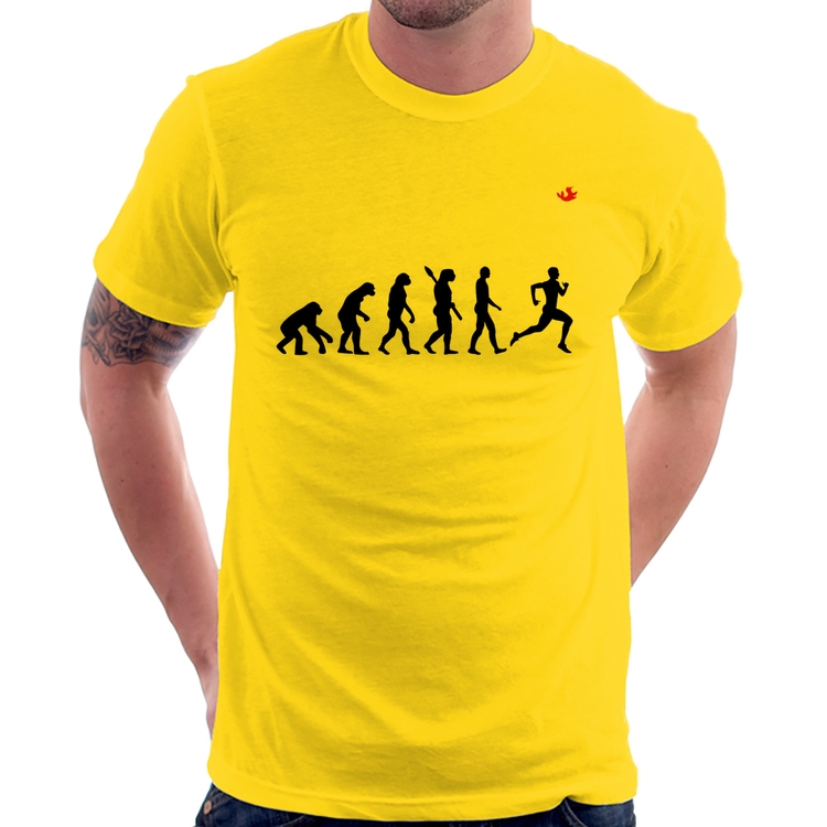 Camiseta Evolução do Corredor - Amarela