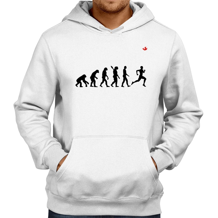Moletom Evolução do Corredor - Branco