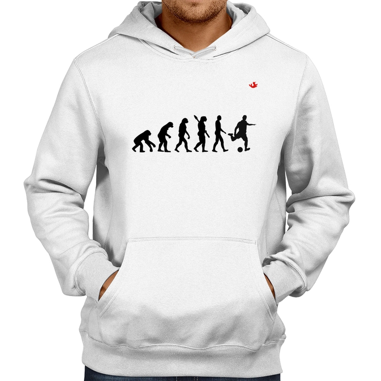 Moletom Evolução do Futebolista - Branco