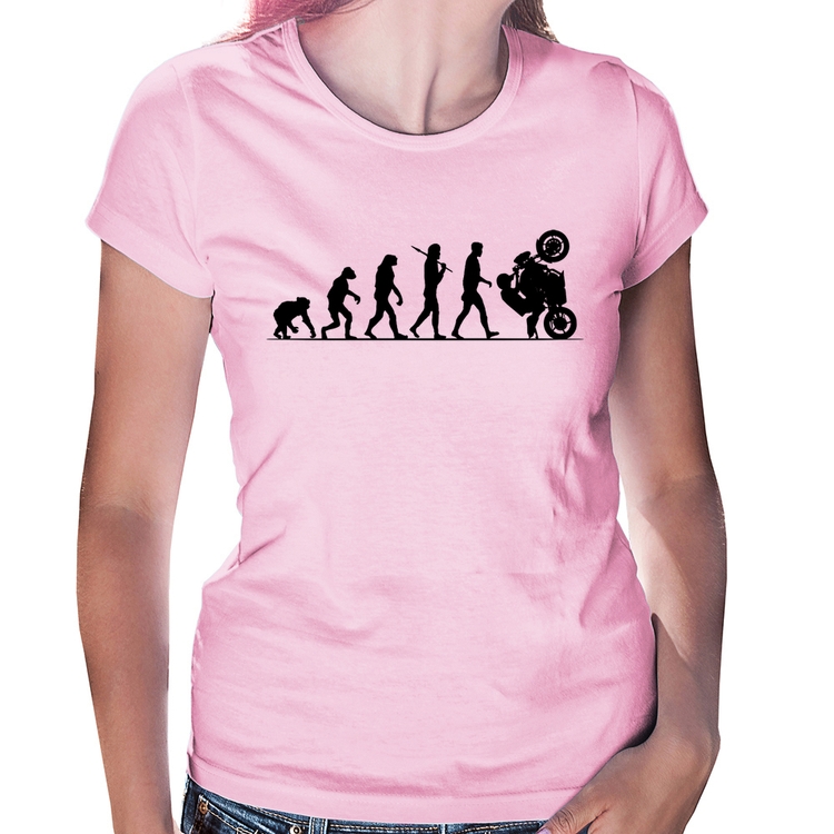 Baby Look Evolução do Grau XJ6 - Rosa Bebê