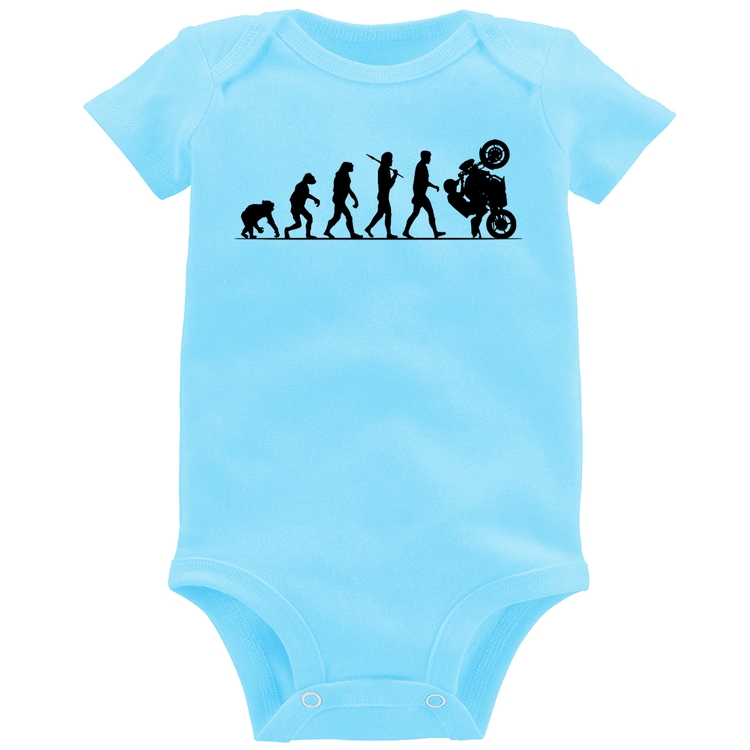 Body Bebê Evolução do Grau XJ6 - Azul Bebê