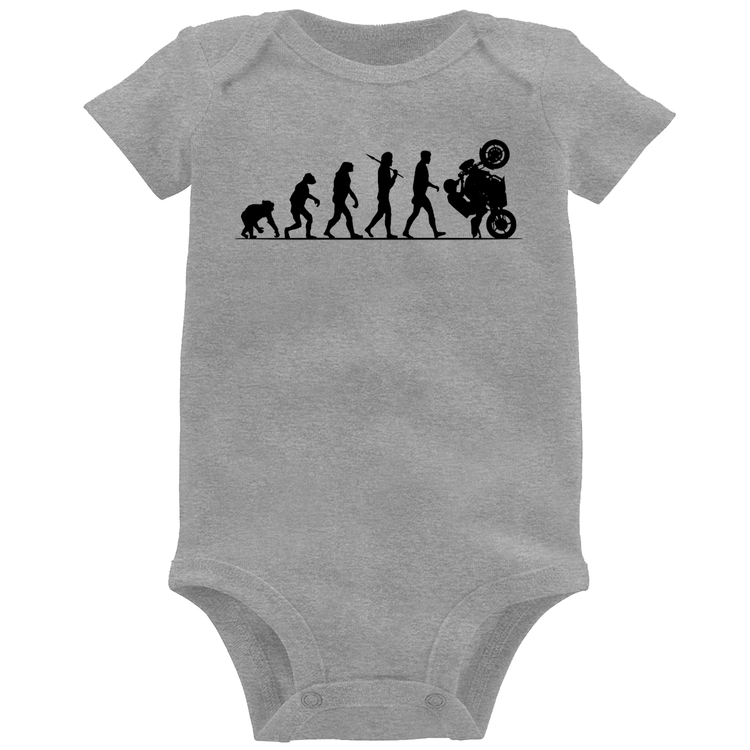 Body Bebê Evolução do Grau XJ6 - Cinza