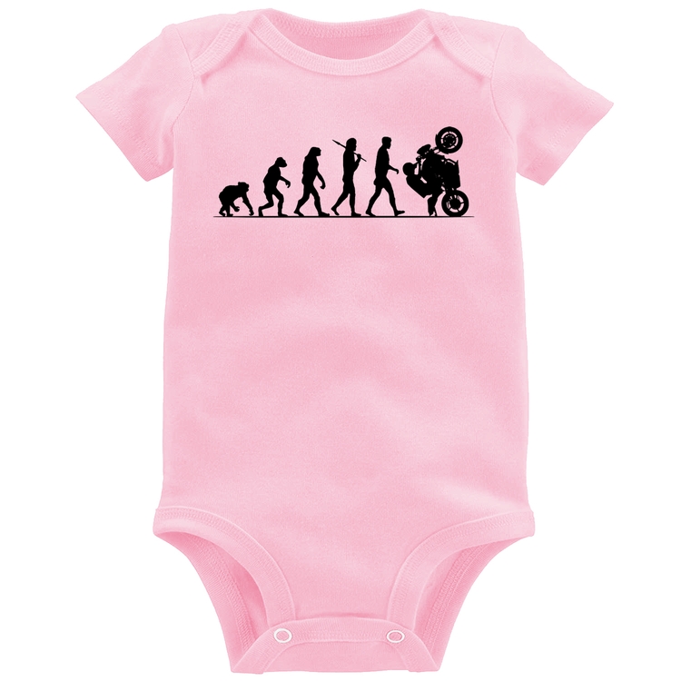 Body Bebê Evolução do Grau XJ6 - Rosa Bebê