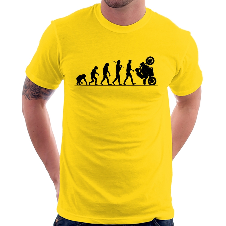 Camiseta Evolução do Grau XJ6 - Amarela