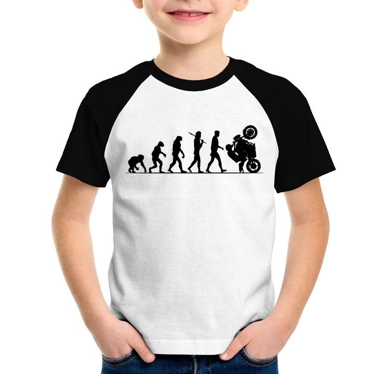 Camiseta Raglan Infantil Evolução do Grau XJ6