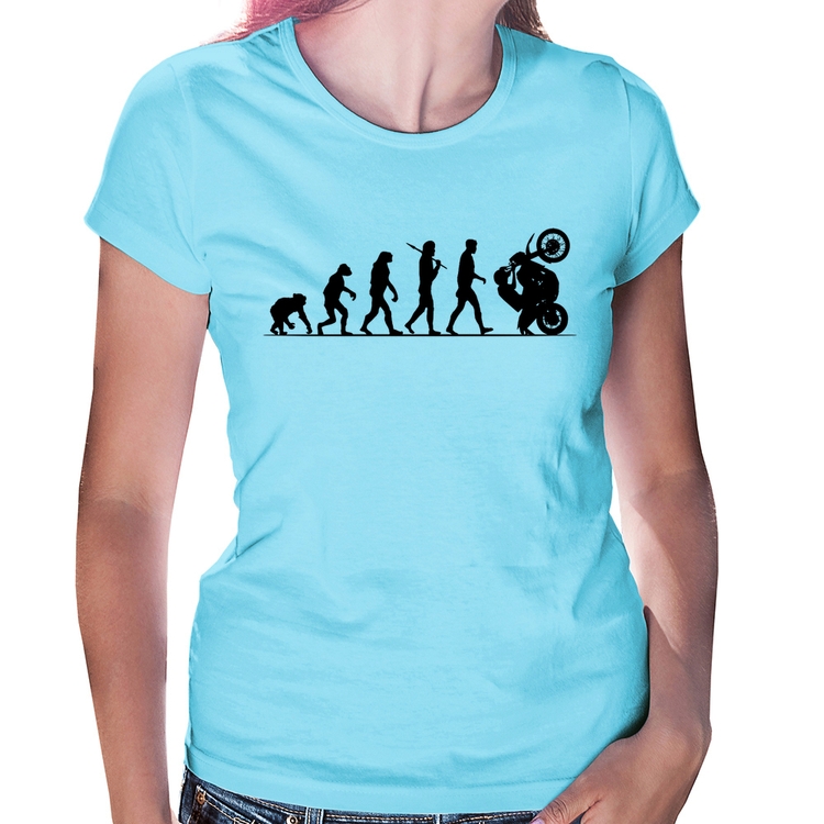 Baby Look Evolução do Grau XT 660 - Azul Bebê