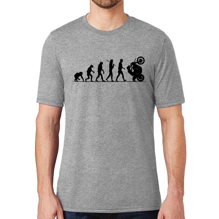 Camiseta Evolução do Grau XT 660 - Cinza