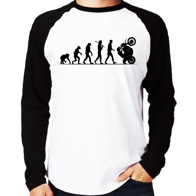 Camiseta Raglan Evolução do Grau XT 660 Manga Longa