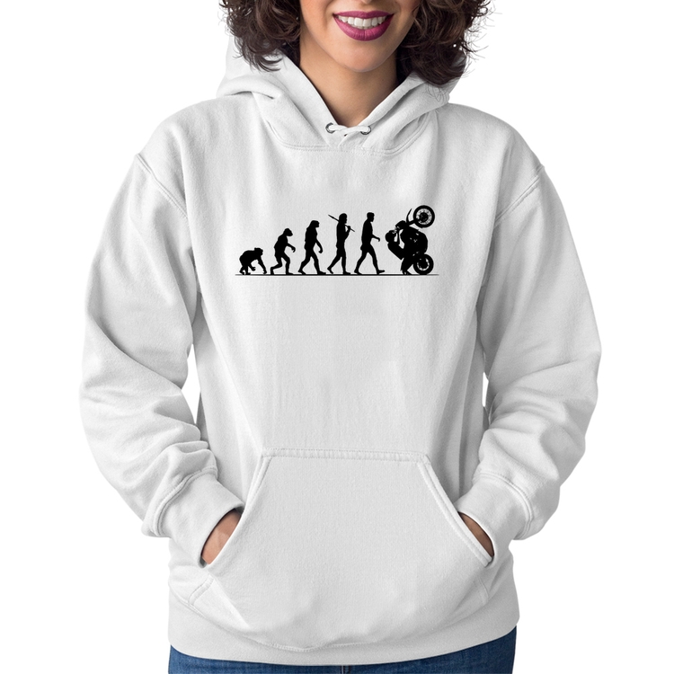 Moletom Feminino Evolução do Grau XT 660 - Branco