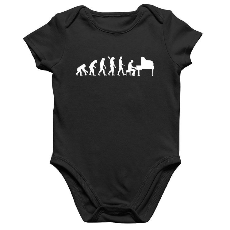 Body Bebê Algodão Evolução do Pianista (Piano)
