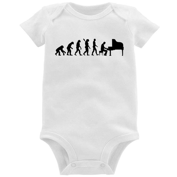 Body Bebê Evolução do Pianista (Piano)