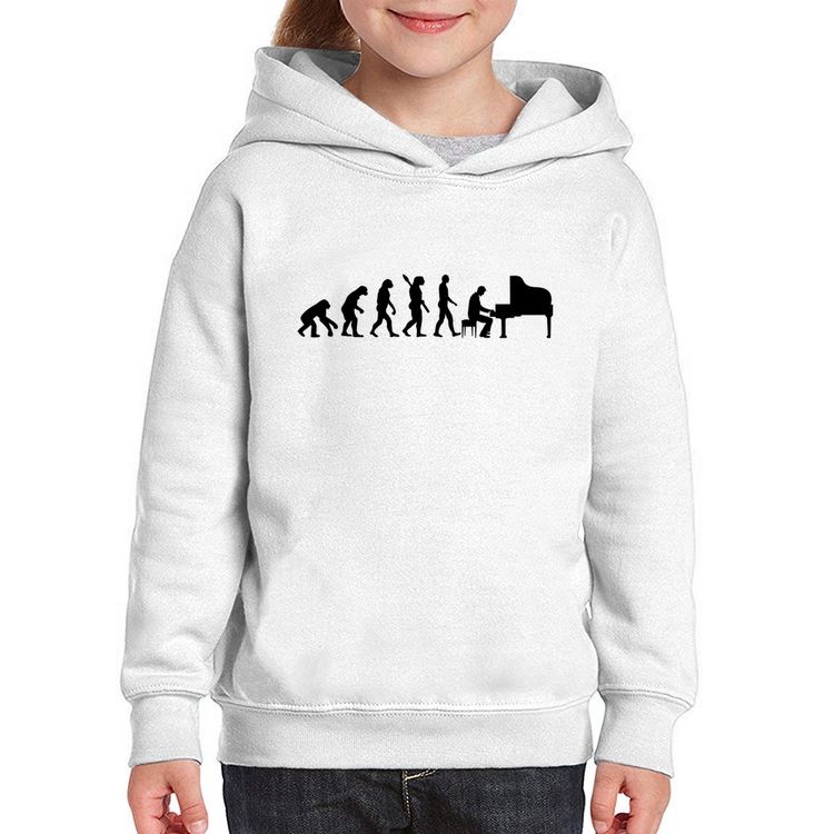 Moletom Infantil Evolução do Pianista (Piano)