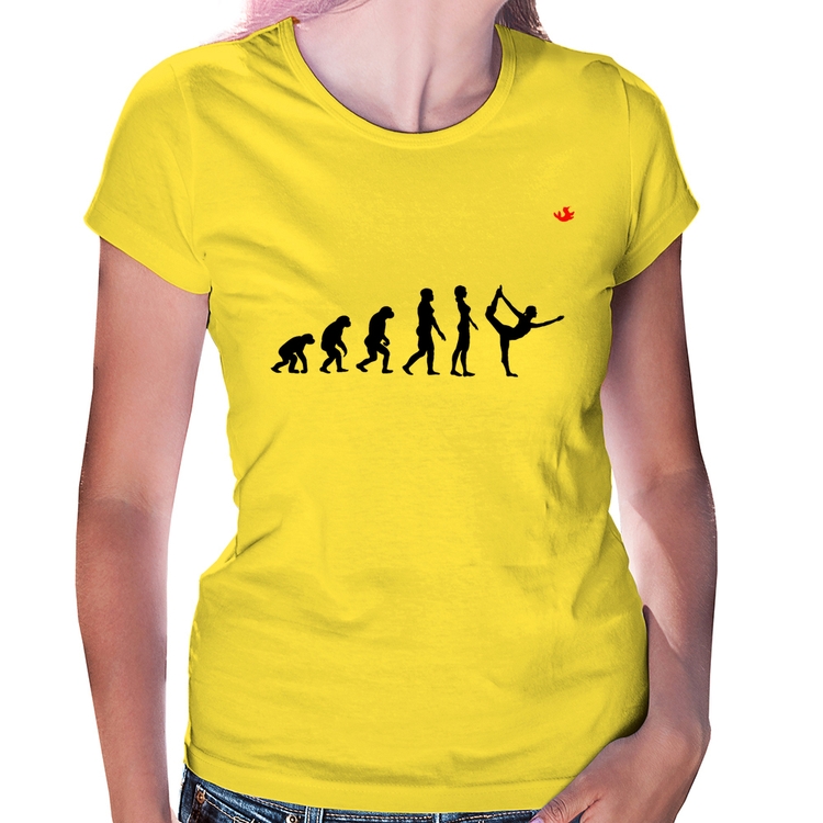 Baby Look Yoga Evolução da Yogini - Amarela