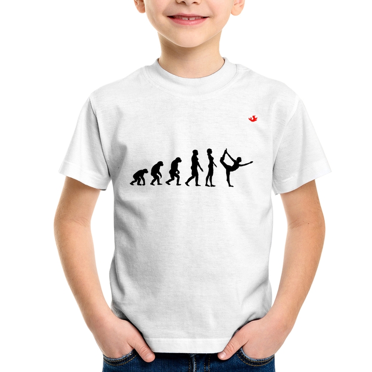 Camiseta Infantil Yoga Evolução da Yogini