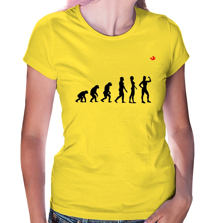 Baby Look Evolução Fitness - Amarela