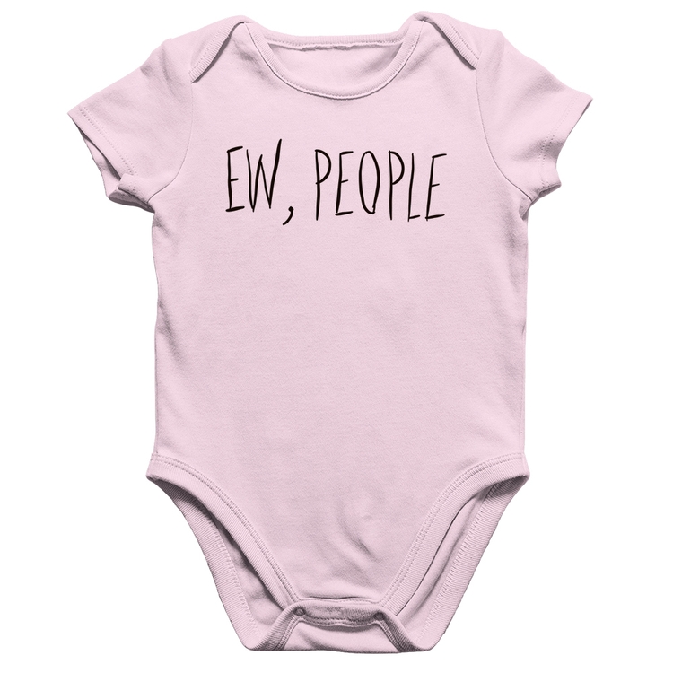 Body Bebê Algodão Ew, People - Rosa Bebê