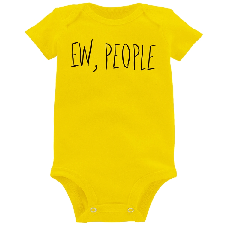 Body Bebê Ew, People - Amarelo