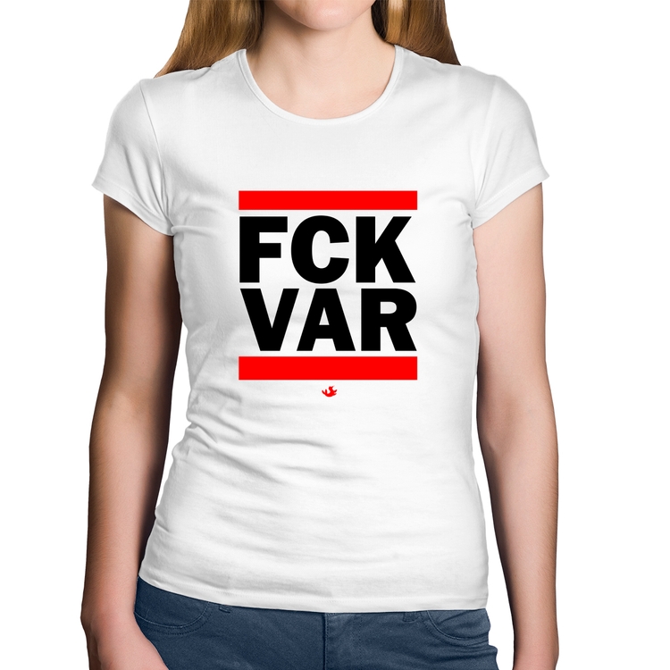 Baby Look Algodão F*CK VAR - Branca