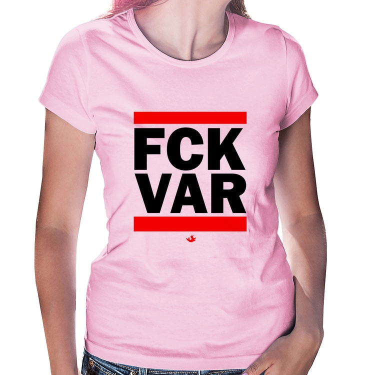 Baby Look F*CK VAR - Rosa Bebê