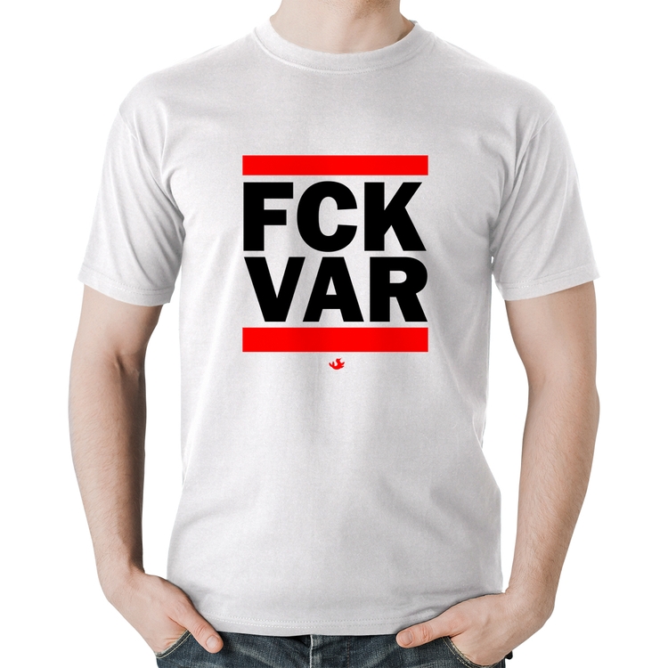 Camiseta Algodão F*CK VAR - Branca