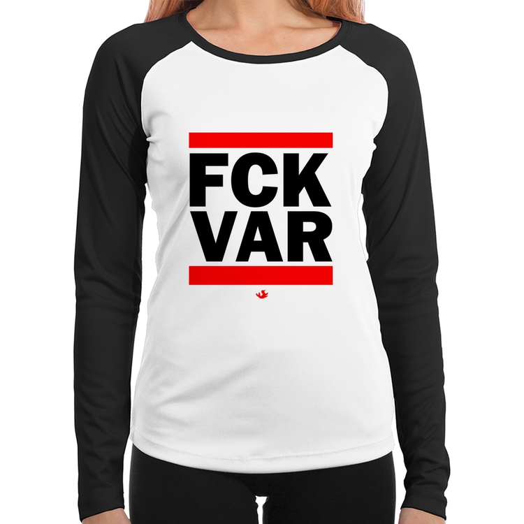 Baby Look Raglan F*CK VAR Manga Longa