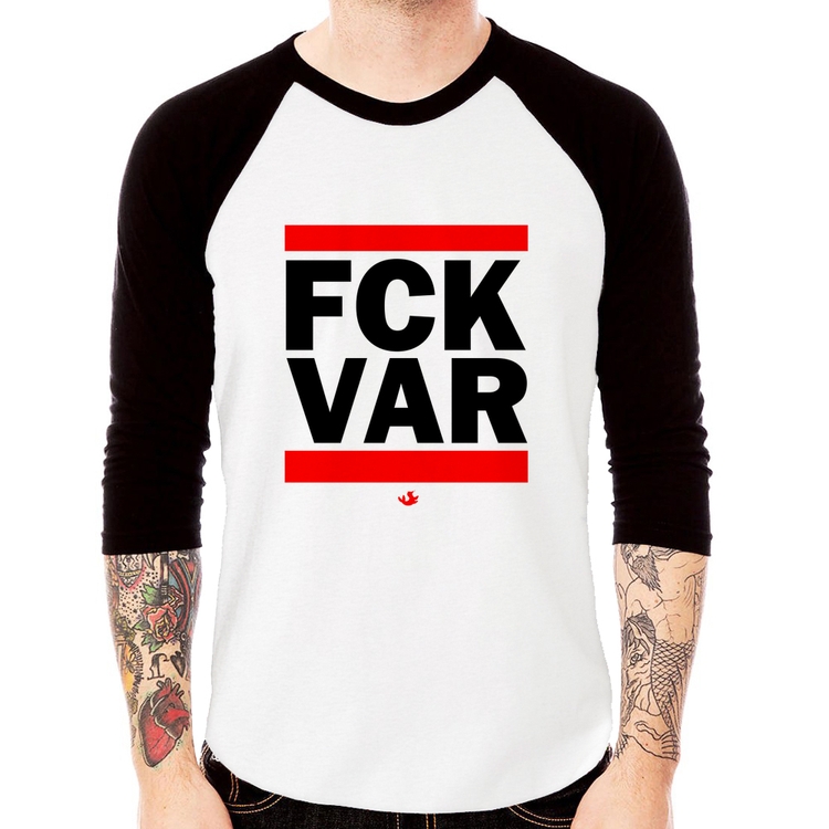 Camiseta Raglan F*CK VAR Manga 3/4