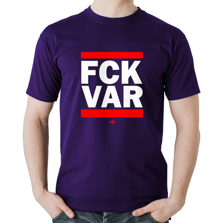 Camiseta Algodão F*CK VAR - Roxa