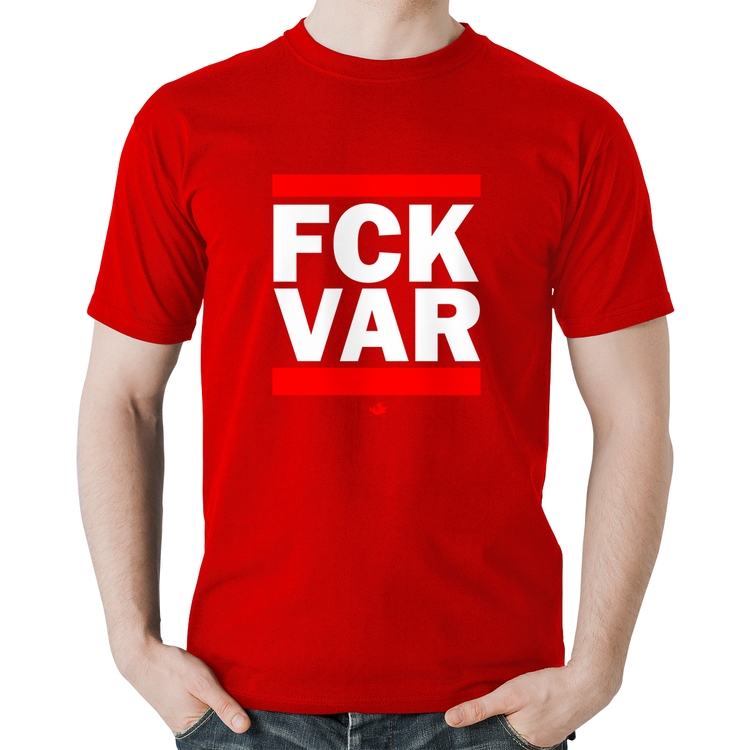 Camiseta Algodão F*CK VAR - Vermelha