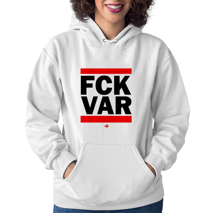 Moletom Feminino F*CK VAR - Branco