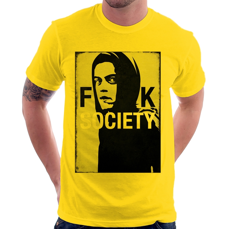 Camiseta F**k Society Eliot - Amarela