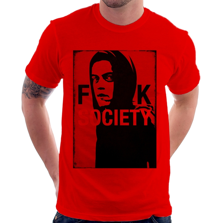 Camiseta F**k Society Eliot - Vermelha