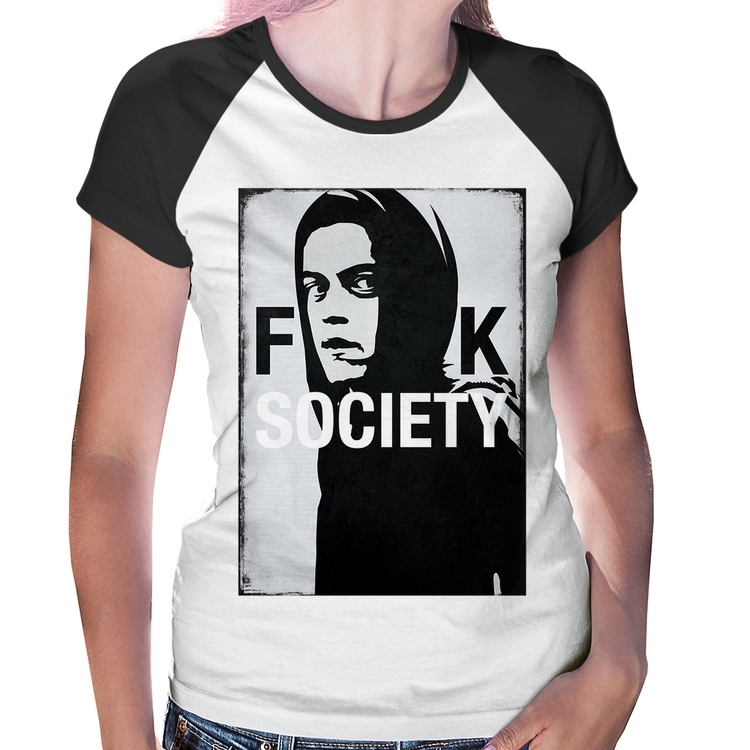 Baby Look Raglan F**k Society Eliot