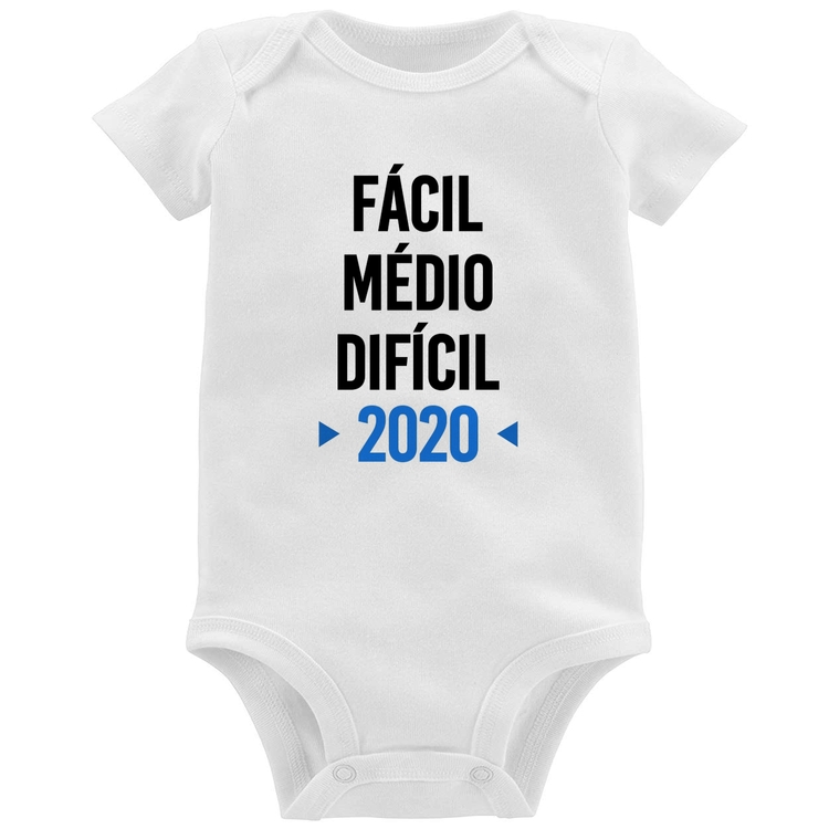 Body Bebê Fácil, Médio, Difícil, 2020