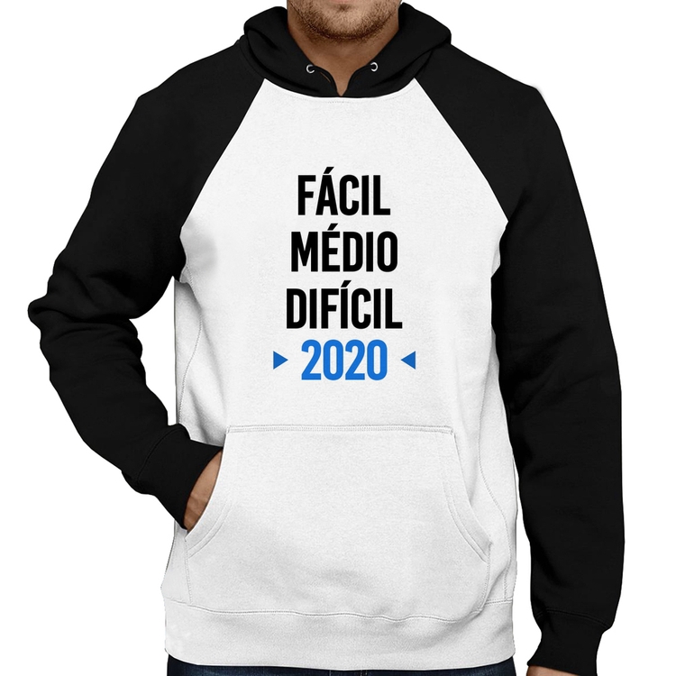 Moletom Fácil, Médio, Difícil, 2020