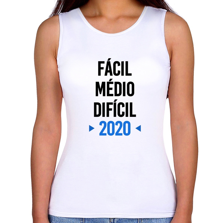 Regata Feminina Fácil, Médio, Difícil, 2020